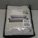 Ruaozz Stretch Sofa Cover 1 Piece Couch Covers for 3 Cushion Couch Non Slip Universal Sofa Slipcover Washable Soft Jacquard Furniture Protector with 2 pcs Throw Pillow Covers (3 Seater, Light Grey)