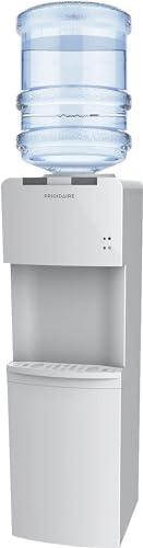 Frigidaire EFWC498, Top Load Hot & Cold Water Cooler Dispenser for Home, Garage, Dorm, RV & Cottage, 3 and 5 Gallon Bottles, 11" D x 11.5" W x 36" H, White