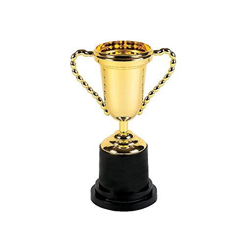 Fun Express 10" Gold Trophy Award - Ideal for Recognition Achievements and Celebrations - Perfect for Trophies at Parties Events Competitions Award Ceremonies and Special Occasions - 1 Piece