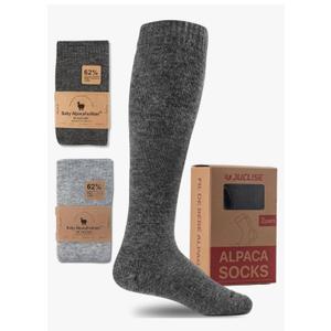 Alpaca Wool Heavyweight 15-25 mmHg Knee High Compression ​Support Socks Thick Winter Thermal Warm Soft Travel Flying