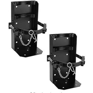 10 LB Heavy Duty Fire Extinguisher Bracket 2 Pcs, Fire Extinguisher Mount St12 Steel, Fit 10 Lb Dry/5 Lb Co2 Extinguisher for School Vehicle Boat Truck Replace amerex 809