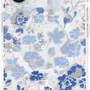 kate spade new york iPhone 17 Case - Compatible with MagSafe - Designer Phone Case - Flowerbed Blue Gems
