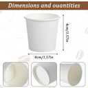 1000 Pcs 1 oz Mini Coffee Cups Disposable Espresso PaperMedicine Cups for Travel PicnicBathroom Mouthwash MugsBarbecue PartyClassic Style