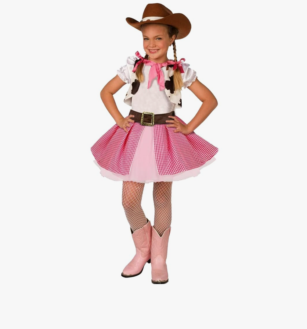 Morph Cowgirl Outfits for Girls, Cowgirl Costume for Girls, Halloween Costume Kids , Size Small