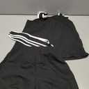 Verdusa Girl's 2 Piece Brunch Outfits Bow Knot Belted Contrast Trim Tank Tops with Shorts Comfy Sets (Black, 10Y)