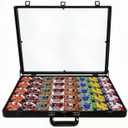 Aluminum and Glass Display Cases for Cards, XL Large Desktop Display case with Lock, Portable Trade Show case for Jewelry MTG Card Collector Cards. (Black, 24*20*3)