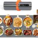 Newise Graphene Warming Mat for Food, Extra Large (XXL 36x 16") Electric Warming Trays for Buffets Party Countertop with 6 Temp & Timer Settings, Mothers Day Kitchen Gifts for Mom Wife, Gray