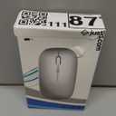 Wireless Bluetooth Mouse Rechargeable Long Lasting Dual Mode - BT 5.2 & 2.4G Silent RGB LED Mice, Slim Portable Ergonomic Mouse for Laptop/PC/Tablet/MacBook/iPad/Apple Devices(Black)