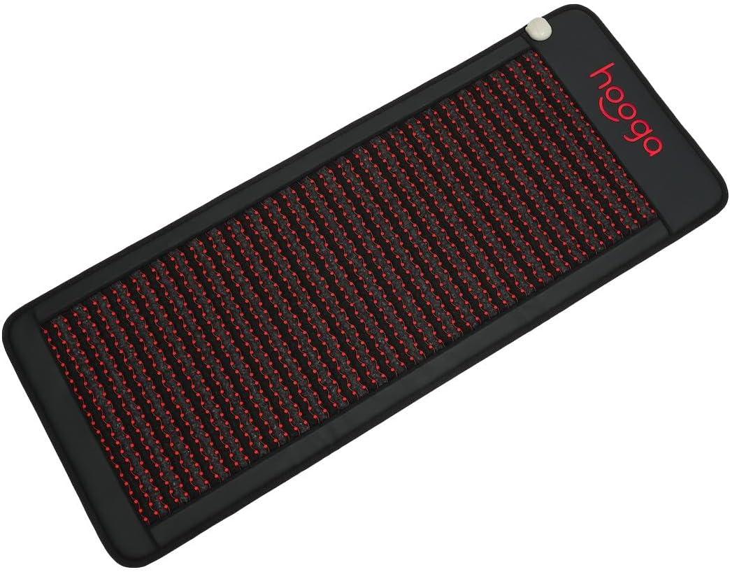 Hooga Far Infrared Heat Therapy Mat, 74" Long Full Body Foldable Mat with Far Infrared Heat, Natural Crushed Amethyst and Tourmaline Stones, Reduce Pain, Relieve Stress and Improve Circulation