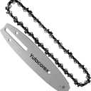 8inch Chainsaw Guide Bar and Chain Combo,Replacement Accessories Fits PORTLAND 56808;68862;62896;63190,Fits SunJoe SWJ800E;SWJ802E,Fits WEN 4019;Fits CRAFTSMAN CMCCSP20B;Fits BAUER 64996