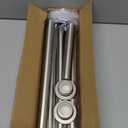 Shower Curtain Rod, 1" Diameter Heavy Duty Tension Shower Rod, Non Slip Adjustable 28-74 inch No Drill Shower Curtain Rods Spring Tension For Bathroom, Shower Stall, No Rust, Brushed Nickel