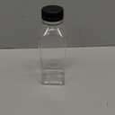 10 PCS 4 oz Plastic Juice Bottles Empty Clear Milk Bottles with Lids, Beverage Containers for Juice, Milk and Other Drink