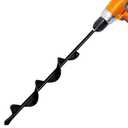 1.7"x15" Garden Auger Drill Bit for Planting Solid Shaft Bulb Auger, Heavy Duty Garden Spiral Drill Bit for Auger Post Hole Digger, 3/8 Hex Drive Drill