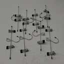 8 Pcs College Dorm Room Supplies Decor Skirt Pants Hangers with Clips Heavy Duty Clip Space Saving Stackable Add on Metal Organization and Storage for Jeans Towels Skirt Trousers Ties Socks
