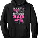 The Best Things In Life Mess Up Your Hair SXS UTV Pullover Hoodie, Size L