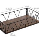 17 Stories Metal Wire Wall Floating Shelf 