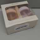 Moonkie Baby Straw cup | Silicone Toddler Sippy Cup Training Cup with Straw Lid | BPA-Free Drop-Proof Cup | Baby Led Weaning | 6 Months+, 5 oz, 2pack (B-Soft Lilac/BLush)