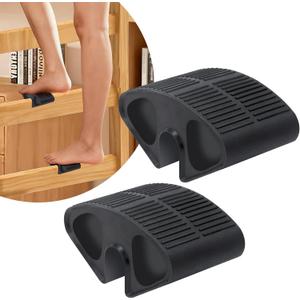 Rubber Loft Steps for College Dorm Beds, Bunk Bed Ladder Pads with Anti-Slip & Ergonomically Designed Surface, Foot Support Cushion for Pain Relief, Noise Reduction & Easy Snap-On Design2 PCS