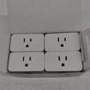 meross Smart Plug Mini, 15A & Reliable Wi-Fi, Support Apple HomeKit, Siri, Alexa, Echo, Google Assistant and Nest Hub, App Control, Timer, No Hub Needed, 2.4G WiFi Only, 4 Pack