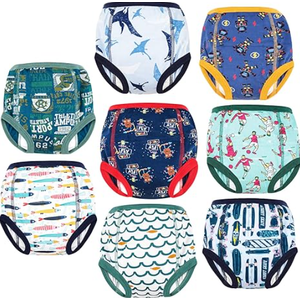 MooMoo Baby Potty Training Pants 8 Packs Absorbent Toddler Training Underwear for Boys and Girls , 3T (Robert)
