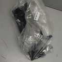 Danya B Metal Pillar Candle Sconces with Glass Inserts - A Wrought Iron Rectangle Wall Accent (Set of 2), Black