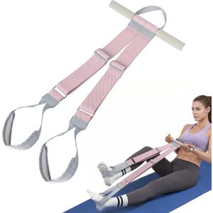 Foot Pedal Resistance Band for Women Core Workout, Fabric Resistance Band with Handles 150lb Full-Body Exercise Band for Arm & Leg Muscle Training, Adjustable & Fixed Length Options