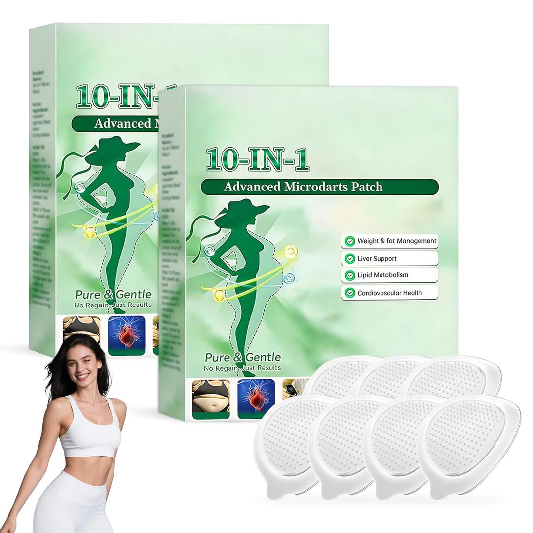 Moringa 10-in-1 Nano Microdarts Patch, 2026 New Advanced Moringa Patches, Natural Skin Care Patchs for Women and Men, Firming Skin, Gentle Formula for All Skin (2 Boxes)
