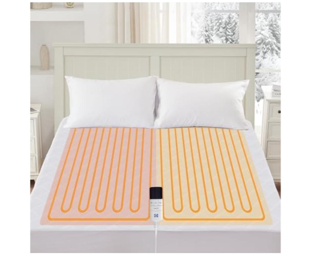 Sealy Heated Mattress Pad Queen Size Single Control for 2 Zones, 9 Heated Settings & 1-9 Hours Auto Shut Off, Luxury Quilted Bed Warmer with ETL Certified, Soft Extra-Cozy Fabric100+ bought in past month