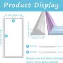 3 PCS Premade Wainscoting Panels peel and stick Accent Wall Panels For Interior Wall Decor Easy DIY Build And Batten Chair Rail & Picture Frame Door Decor (12 x 24 in)