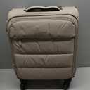 BAGSMART Underseat Carry on Luggage with Wheels, Soft Small Travel Luggage with PVC Wet/Dry Pockets, Lightweight Soft Personal Item Suitcase for Short Trip, Camera