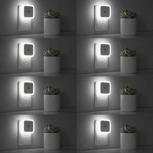 Sujeet Night Light, Night Lights Plug into Wall 8-Pack, Nightlight Plug in Night Light, Dusk to Dawn Night Lamp Led (Soft White)