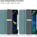 Tablet Cover for Apple iPad Pro 11 1st 2nd 3rd 4th(2018 2020 2021 2022 Release),Folio Stand Lightweight Sleep/Wake Up Leather Case for Apple iPad Pro 11 Gen 1 2 3 4 11" (JTPU-Dark Green)