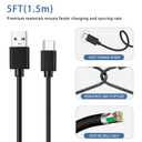 3 x USB-C Apple TV Remote Charger Cable for Apple TV Remote (3rd Gen/4th Gen), Siri Remote (3rd Gen), 4K Remote (3rd Gen), iPhone 16/15 Pro Max/Plus Car Play Charging Cable Cord (5FT)