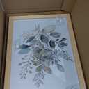 3Pcs Framed Sage Green Botanical Wall Art, Watercolor Canvas Prints Modern Green Plant White Floral Decor for Bedroom Living Room Bathroom Nursery, Ready to Hang wooden frame 12x16In