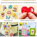 WangMoxi Magic Foam Texture Painting Kit,3D Drawing Canvas Sponge,Magic Puffy Paint,DIY Drawing Paper Pens for Everyone Art Supplies,Crafts for Kids (Square)