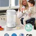GROWNSY Bottle Sterilizer and Dryer, Compact Electric Steam Baby Bottle Sterilizer (Esterilizador de Biberones), Bottle Sanitizer for Baby Bottles, Pacifiers, Pump Parts