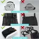 LumoLeaf Dog Lift Harness Sling for Back Legs, Adjustable Rear Leg Support & Mobility Aid, Hip Support for Senior/Disabled Dogs, Soft Fleece Lining, Padded Handles, for CCL/ACL Surgery (Black, Medium)