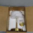 Oneach 9" Cordless Table Lamp, Gold Rechargeable Battery Operated Lamp, 3-Way Stepless Dimming Touch Lamps, Small Glass Bedside Nightstand Light for Bedroom Dining Table Living Room Shelf Decor