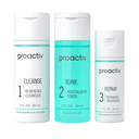 Proactiv 3 Step Acne Treatment - Benzoyl Peroxide Face Wash, Repairing Acne Spot Treatment for Face and Body, Exfoliating Toner - 30 Day Complete Acne Skin Care Kit
