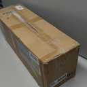 Y&M 4pcs 24 Inch Window Deck with Coconut Coir Liner, 24" Railing Planter Horse Trough Coco Basket Boxes Metal Hanging Flower Balcony for Outdoor Garden Fence Lawn