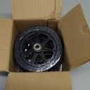 4 Pack 6 Inch Solid Replacement Wheels - Environmentally Friendly Rubber Material, Wear-Resistant PU Tires, Anti-Slip, and Durable ABS Wheel Hub - Easy to Install, (4Pcs 6Inch Wheels)