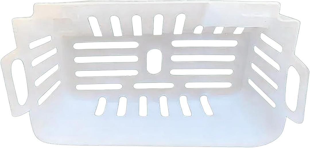 Ice Basket Replacement for Small Household Ice Makers - Food-Grade Plastic Ice Storage Bin Accessory with Drain Design (Size: 7.13"D x 4.92"W x 3.74"H) (HZB-16A)