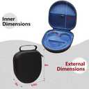 LTGEM Case Compatible with Sony WH-CH720N / WH-CH520 / WHCH710N / WH-CH510 Noise Canceling Headphones Over The Ear Headset, Black+Blue