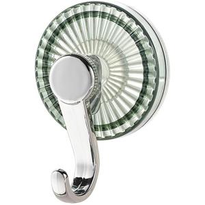 4 Pack Suction Cup Hooks, Small Clear Shower, Heavy Duty Vacuum, Removable Reusable Bathroom for Tile Wall Window Glass Door (Clear Green)