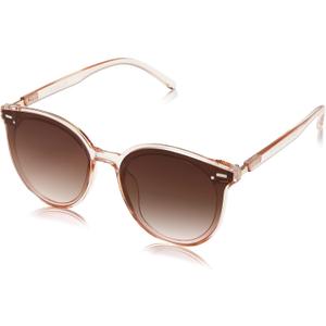 SOJOS Sunglasses Womens Trendy 2025 Classic Round Retro Vintage Shades Large Frame Sunnies SJ2067 (Brown)