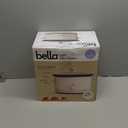 bella 6.0 Qt Manual Slow Cooker, Ceramic Nonstick Coating, 3 Temperature Settings, Dishwasher Safe Stoneware Pot and Tempered Glass Lid, Cool Touch Handles & Tangle Free Cord Wrap, Oatmilk