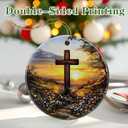 Christmas Ornament, Christian Cross Ornaments, Xmas Decor, Christmas Tree Ornaments, Xmas Decorations for Tree, Holiday Ornament, Gift Ideas, Christian Gifts, Religious Gifts (Cross Design 4)