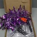 LemonRoad Cocktail Tree Stand with Garland, Graduation 3 Tier 12 Holders Wine Glass Display Champagne Tower for Martini Xmas Graduation Party Weddings Bridal Showers(Classic,Blue and Silver)