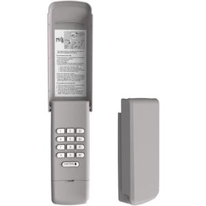 Universal Garage Door Opener Keypad Compatible with Liftmaster Chamberlain Craftsman Opener with Purple Yellow Red Orange Green Learn Button Wireless Keypad Replacement (Gray)