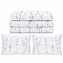 KOTTOMFY Soft Breathable Cotton Quilted Comfort, White Quilt Set Queen Size 92x96 3 Piece Lightweight Bedspread with Pillow Shams All Season Bedding